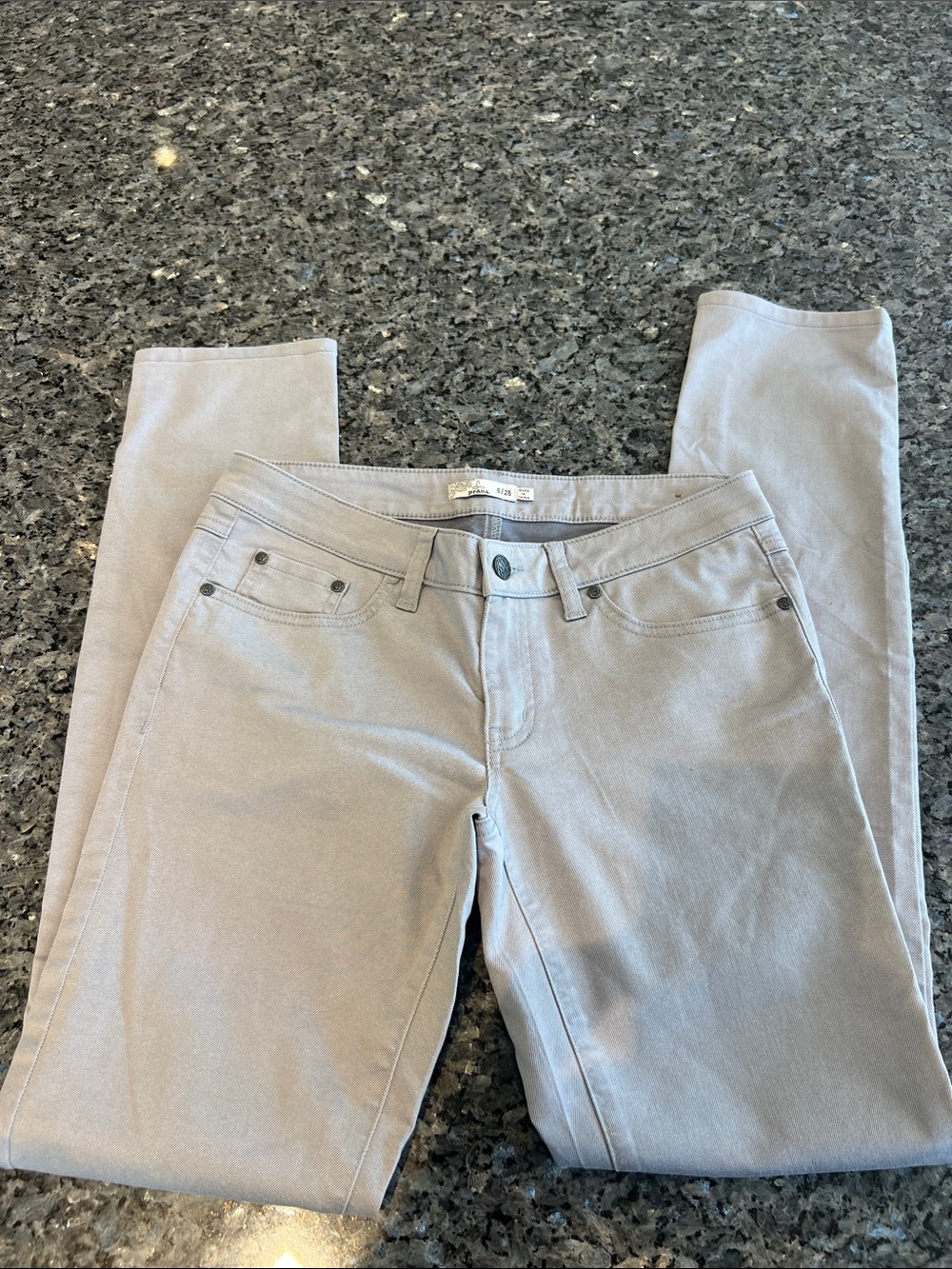 Prana Women's Light Gray Skinny Jeans - Slim Stretch Fit